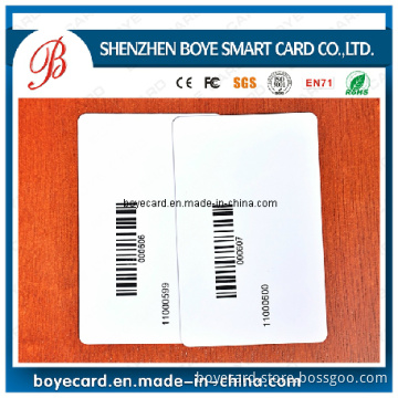Plain Barcode PVC Card